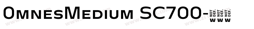 0mnesMedium SC700字体转换